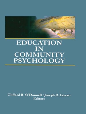 cover image of Education in Community Psychology